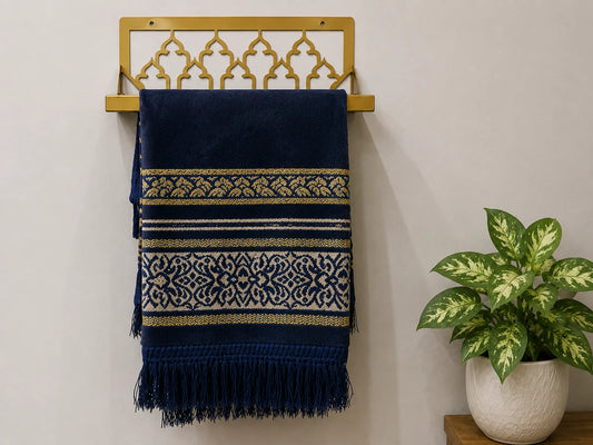 Premium Jaynamaz Holder – Metal Wall Mounted Prayer Mat Rack