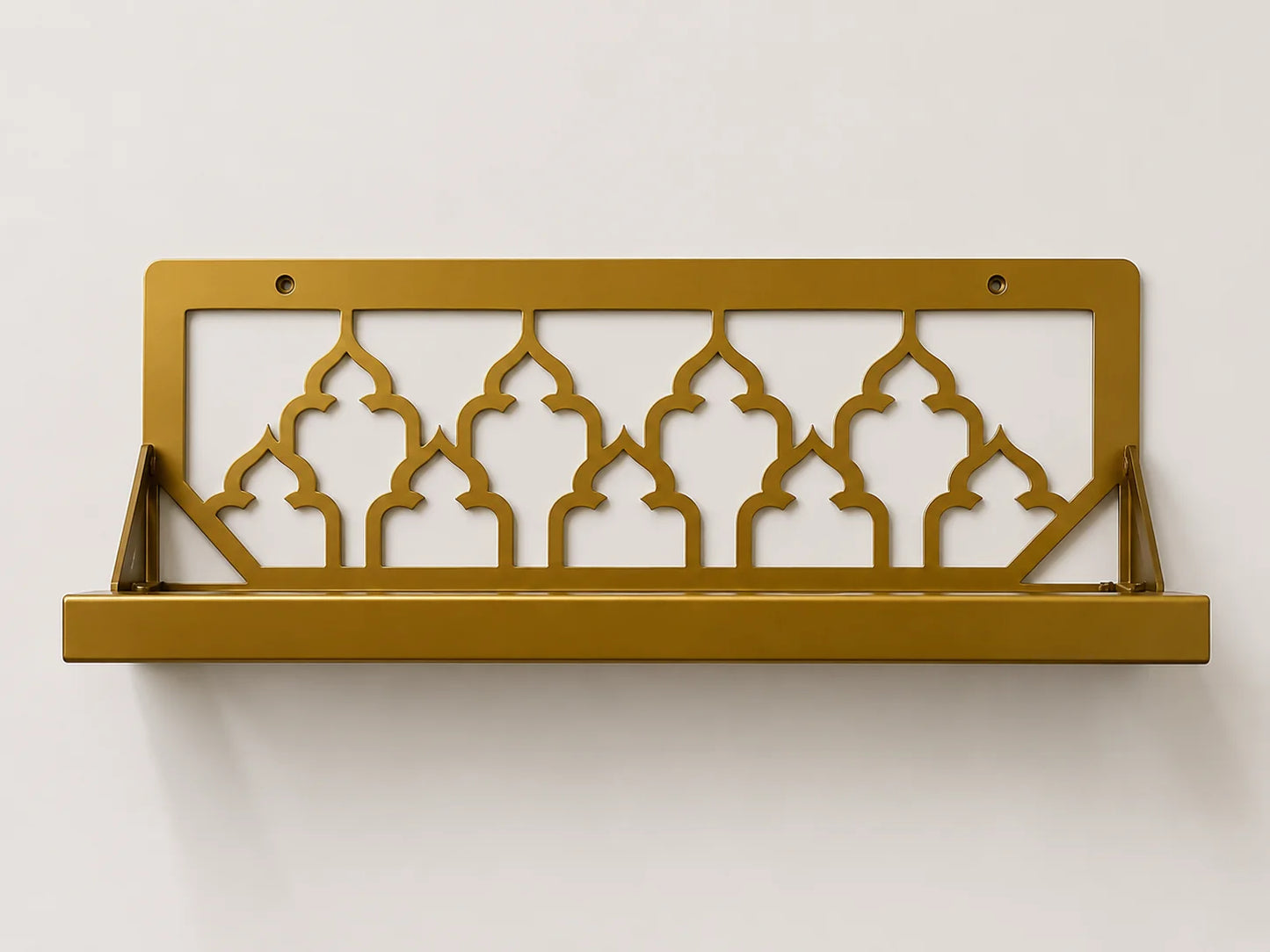 Premium Jaynamaz Holder – Metal Wall Mounted Prayer Mat Rack