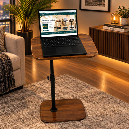 90° Angle Tilt & Full 360° Rotating Adjustable Table